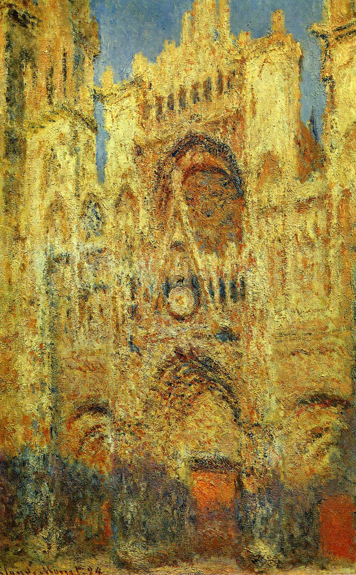 Rouen Cathedral at Sunset 1894